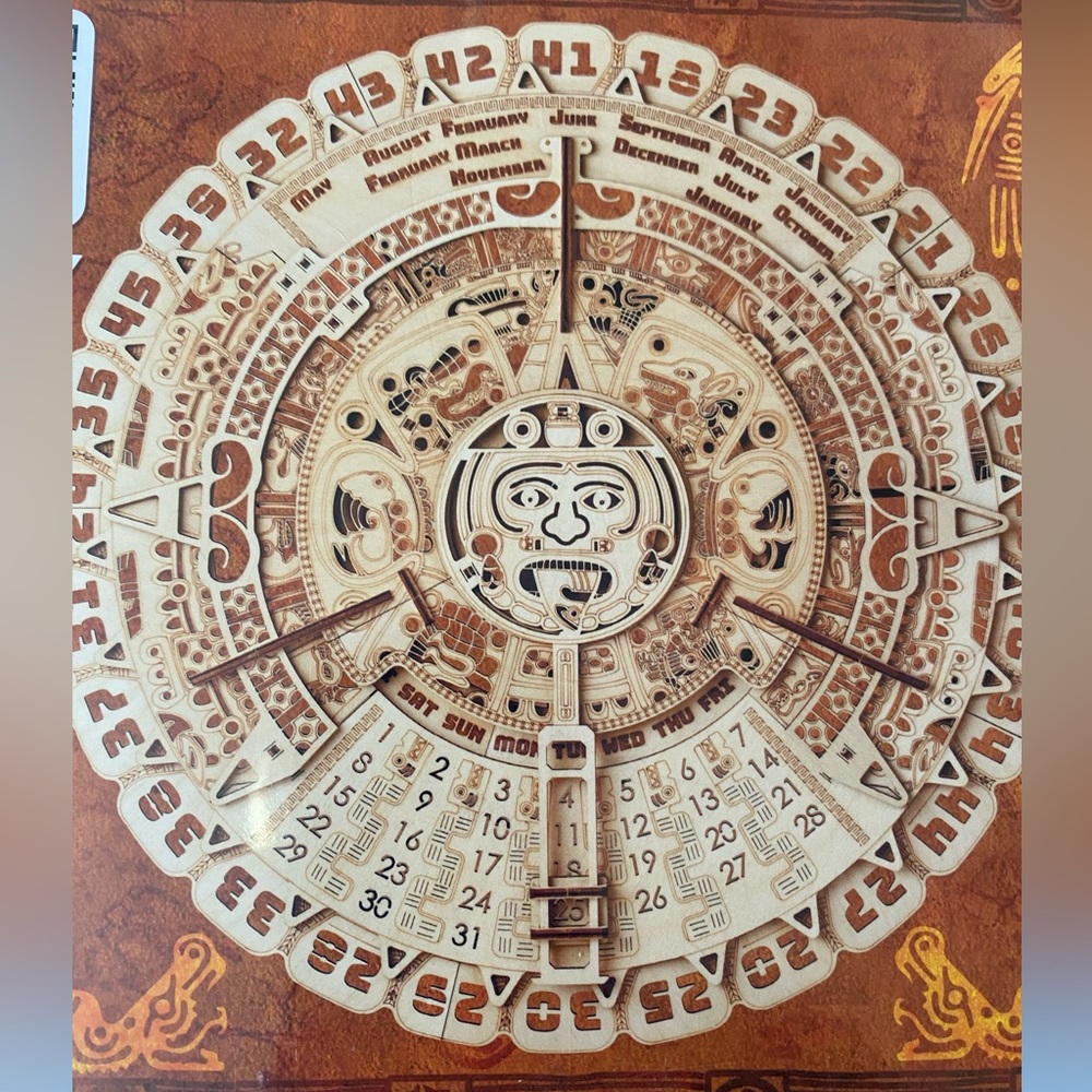 NWOT Mayan calendar Mechanical 3-D puzzle